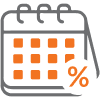 Depreciation percentage for each following year