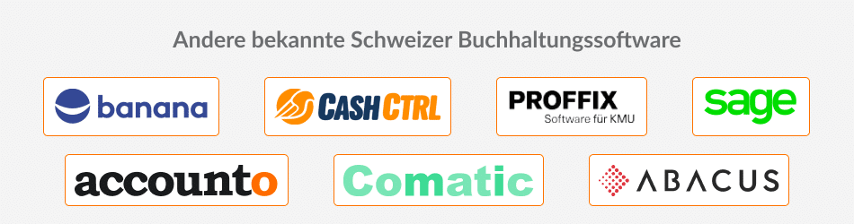 Andere bekannte Schweizer Buchhaltungssoftware